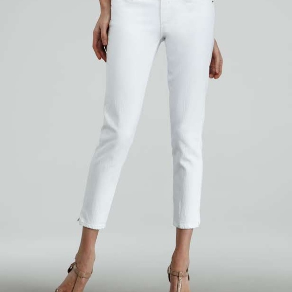 paige kylie crop white
